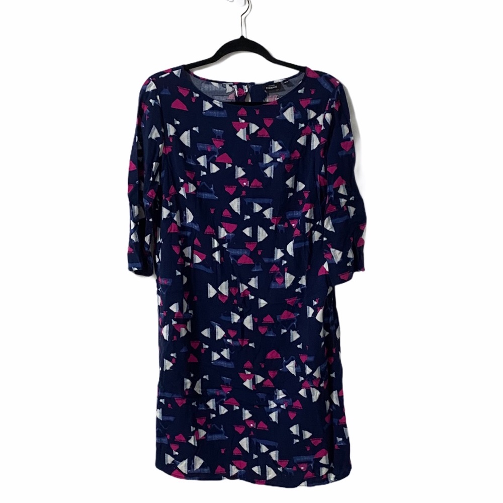 KappAhl Blue/Pink/White Sleeved Dress